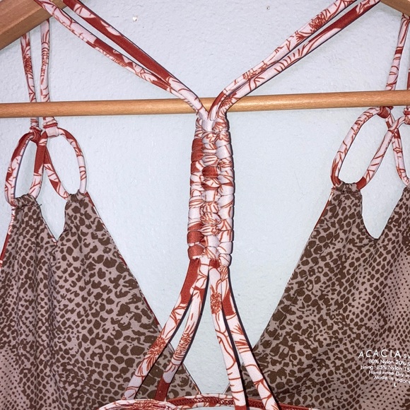 Acacia Magnolia Rust Set Both Sz L Thailand top & Ho’okipa bottom - Picture 5 of 9